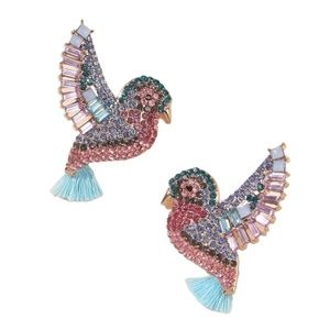 Anthropologie Multicolor Bird Earrings